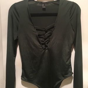 Front Criss-Cross Bodysuit